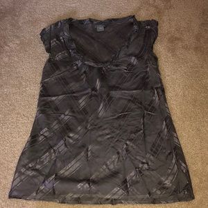 Grey scoop neck blouse